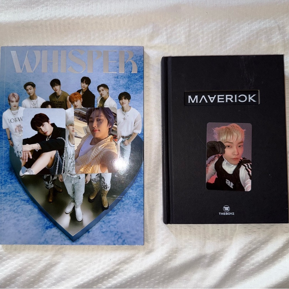 THE BOYZ MAVERICK album (Doom Ver) and BE AWARE album (Denial ver)